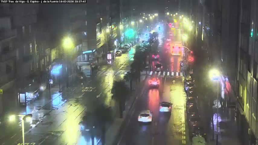 Vigo City - Jenaro de la Fuente Avenue Live Cam - Pontevedra, Galicia, Spain