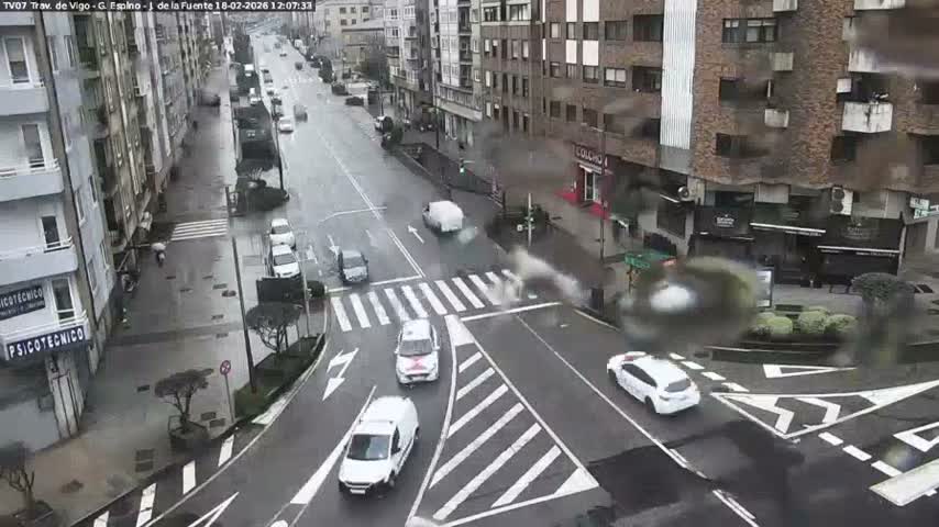 Vigo City - Jenaro de la Fuente Avenue Live Cam - Pontevedra, Galicia, Spain