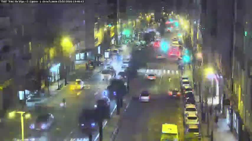 Vigo City - Jenaro de la Fuente Avenue Live Cam - Pontevedra, Galicia, Spain