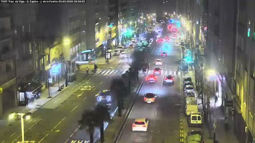 Vigo City - Jenaro de la Fuente Avenue Live Cam - Pontevedra, Galicia, Spain