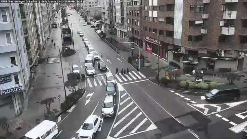 Vigo City - Jenaro de la Fuente Avenue Live Cam - Pontevedra, Galicia, Spain