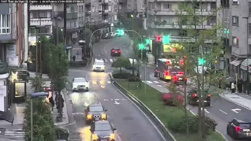 Vigo City - Jenaro de la Fuente Avenue Live Cam - Pontevedra, Galicia, Spain