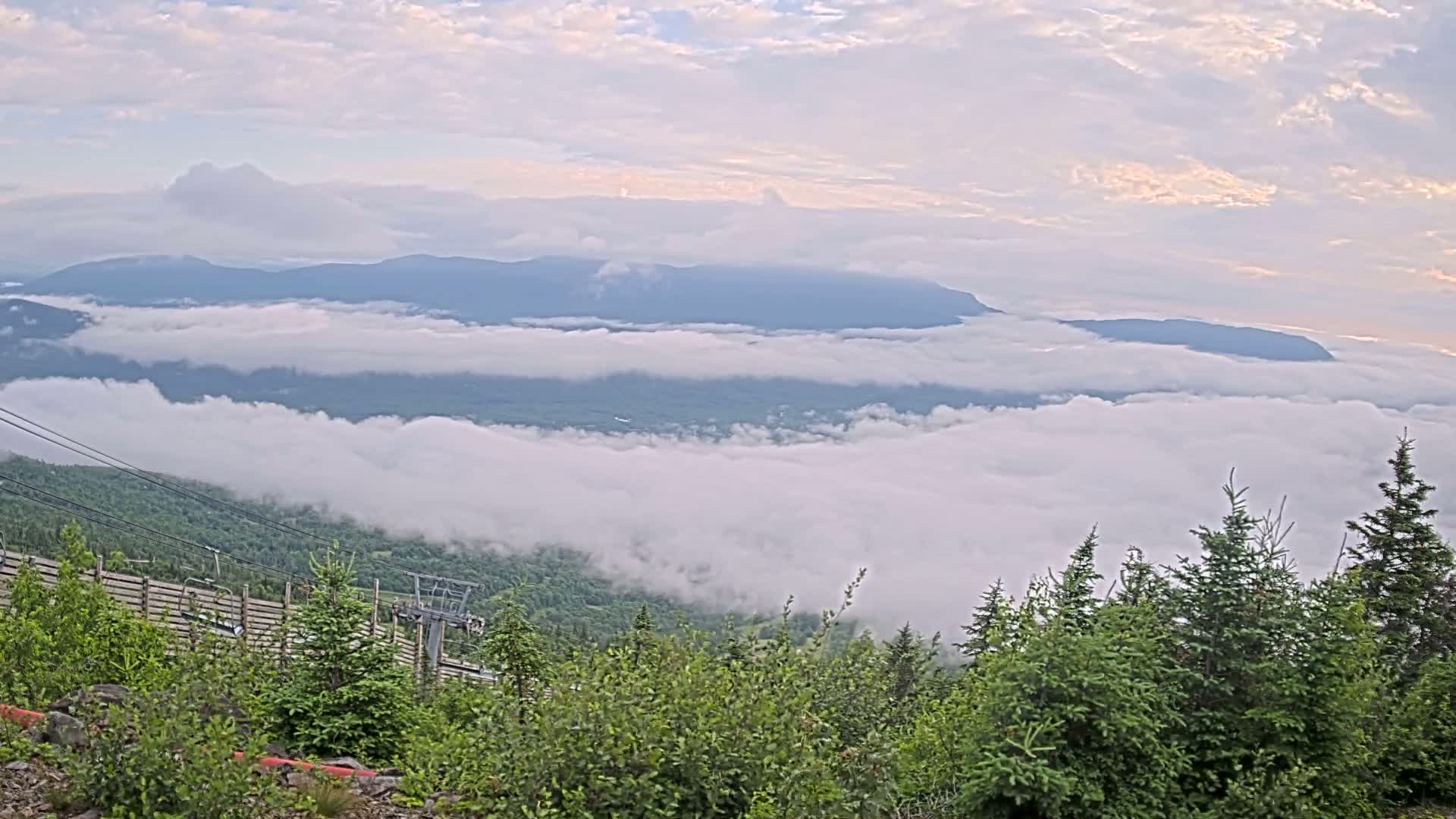 Kingfield, Sugarloaf Mountain Peak Skyline Live Cam - Kingfield, Franklin, Maine, USA