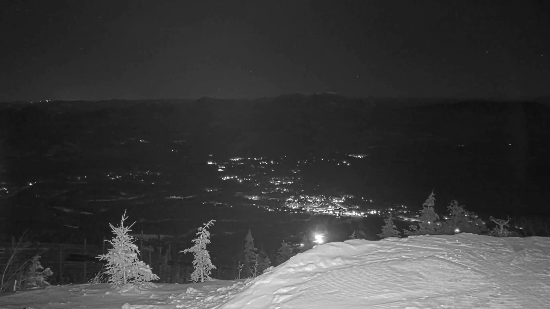 Kingfield, Sugarloaf Mountain Peak Skyline Live Cam - Kingfield, Franklin, Maine, USA