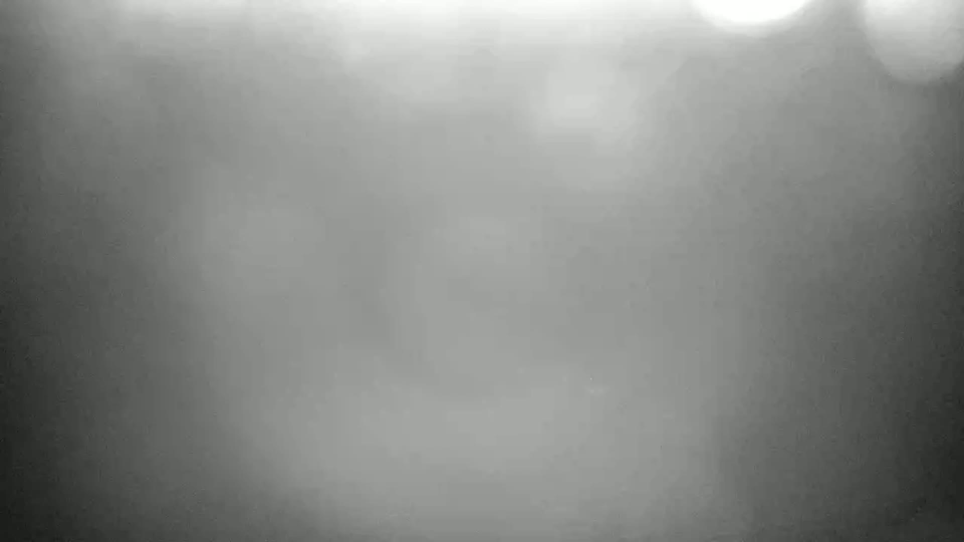 A blurry, out-of-focus grayscale image shows indistinct shapes and bright spots, possibly indicating fog or haze.
