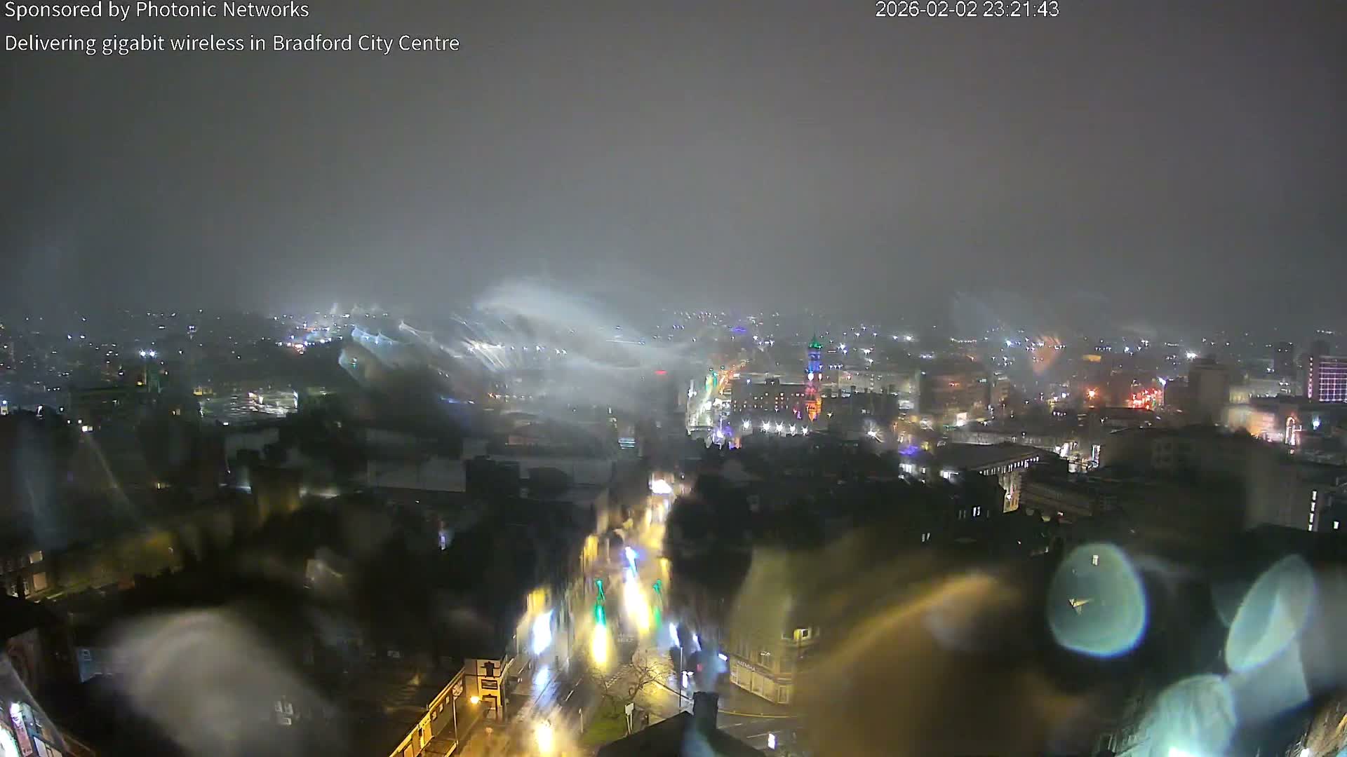 Bradford City Skyline Live Cam - Bradford, West Yorkshire, Yorkshire and the Humber, England, United Kingdom