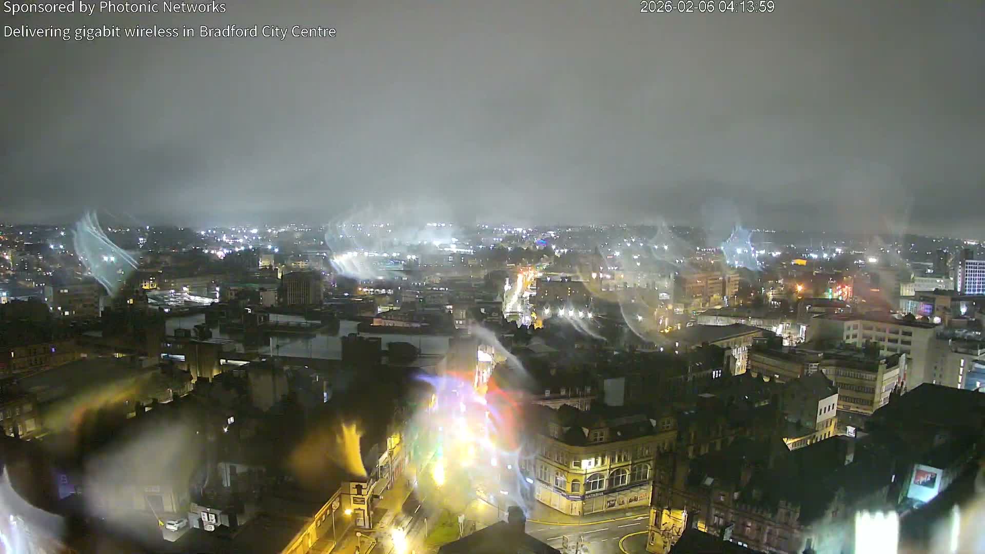 Bradford City Skyline Live Cam - Bradford, West Yorkshire, Yorkshire and the Humber, England, United Kingdom