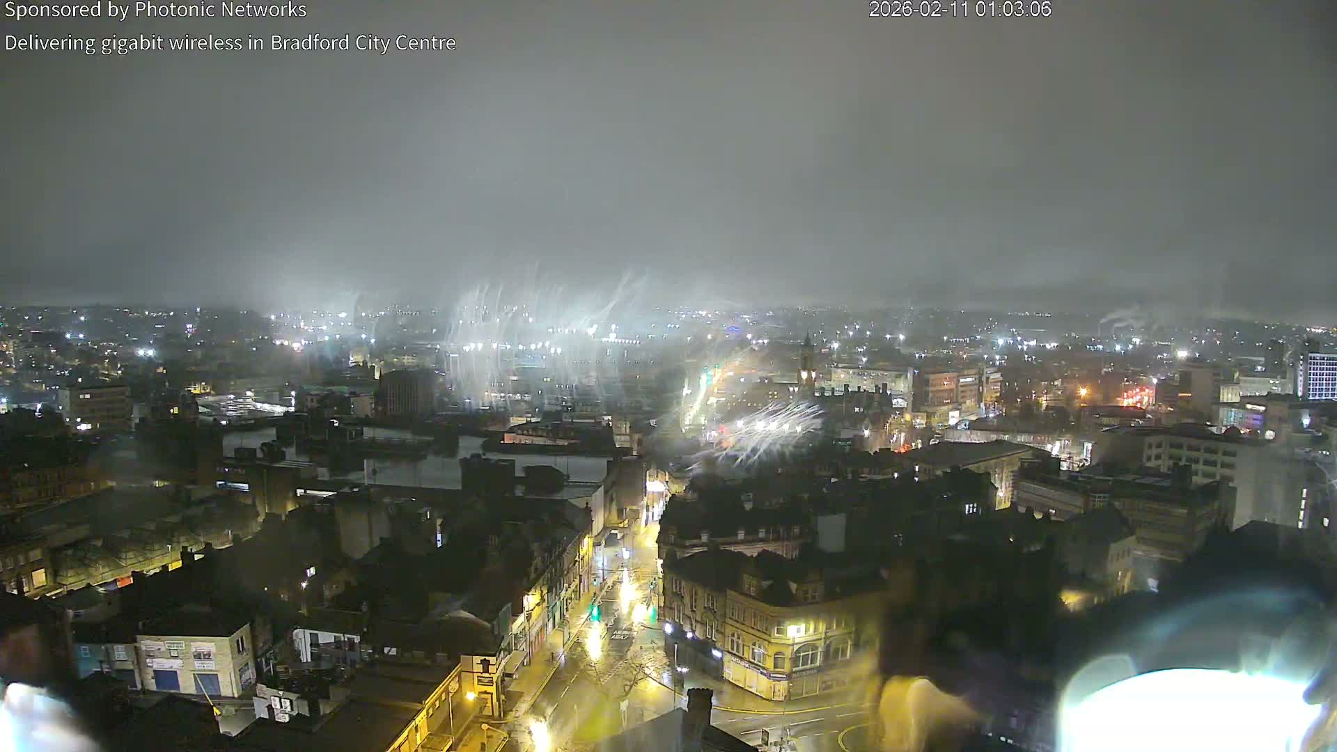 Bradford City Skyline Live Cam - Bradford, West Yorkshire, Yorkshire and the Humber, England, United Kingdom