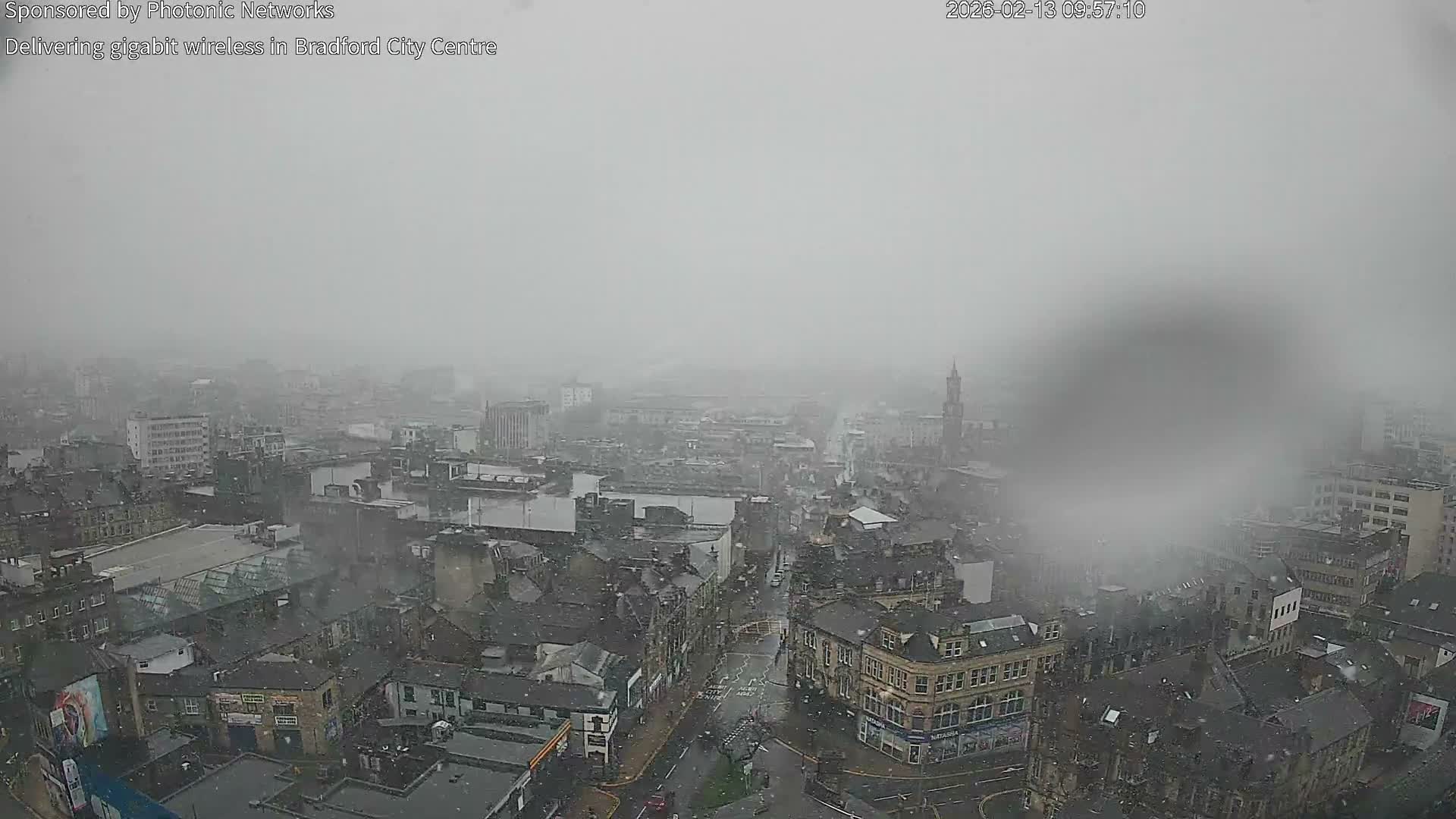 Bradford City Skyline Live Cam - Bradford, West Yorkshire, Yorkshire and the Humber, England, United Kingdom