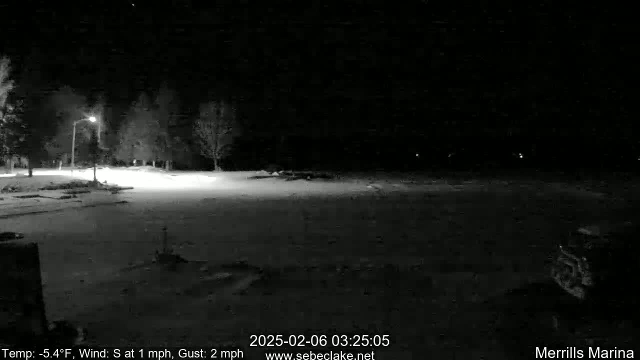 Sebec Lake Live Cam from Merrill's Marina - Dover&Foxcroft , Maine , USA