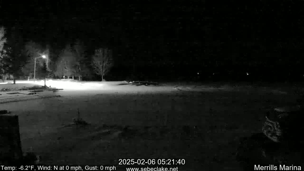 Sebec Lake Live Cam from Merrill's Marina - Dover&Foxcroft , Maine , USA