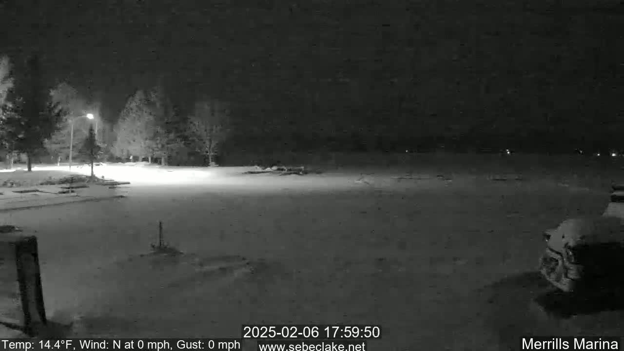 Sebec Lake Live Cam from Merrill's Marina - Dover&Foxcroft , Maine , USA