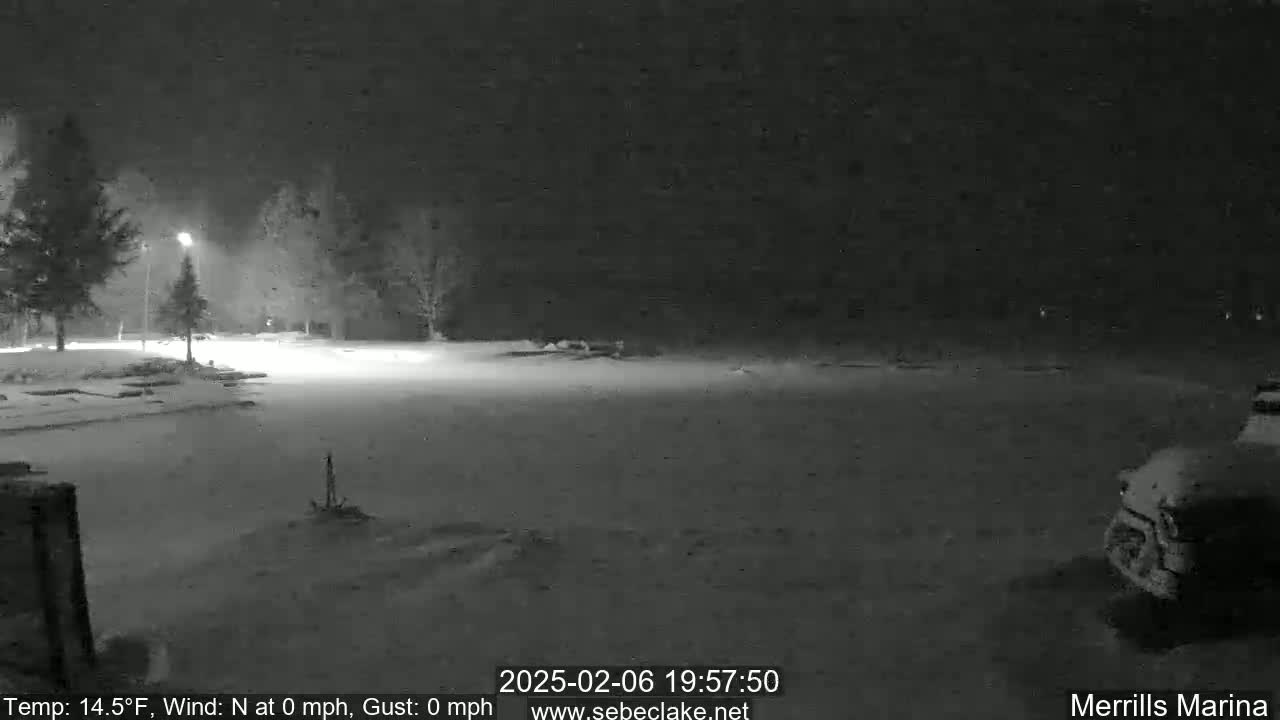 Sebec Lake Live Cam from Merrill's Marina - Dover&Foxcroft , Maine , USA