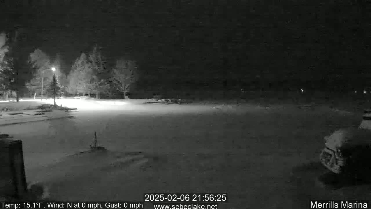 Sebec Lake Live Cam from Merrill's Marina - Dover&Foxcroft , Maine , USA