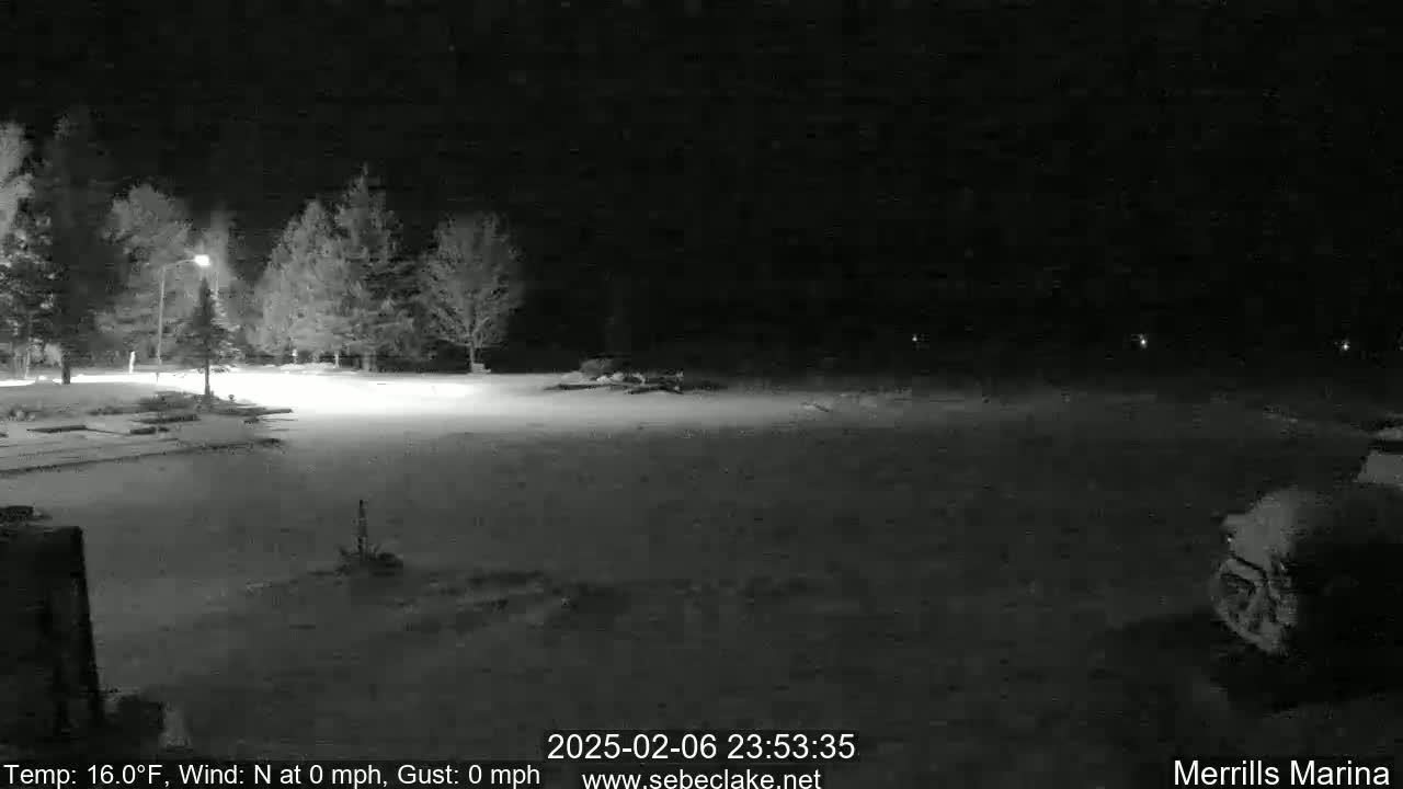 Sebec Lake Live Cam from Merrill's Marina - Dover&Foxcroft , Maine , USA