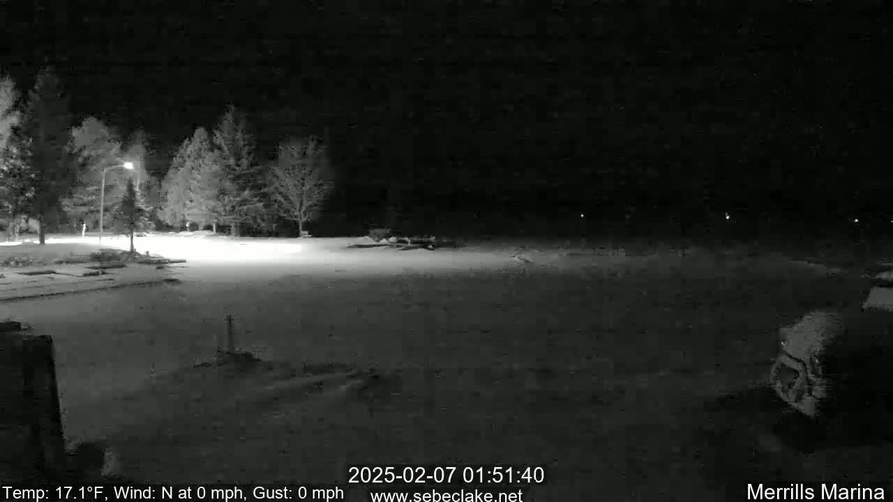 Sebec Lake Live Cam from Merrill's Marina - Dover&Foxcroft , Maine , USA