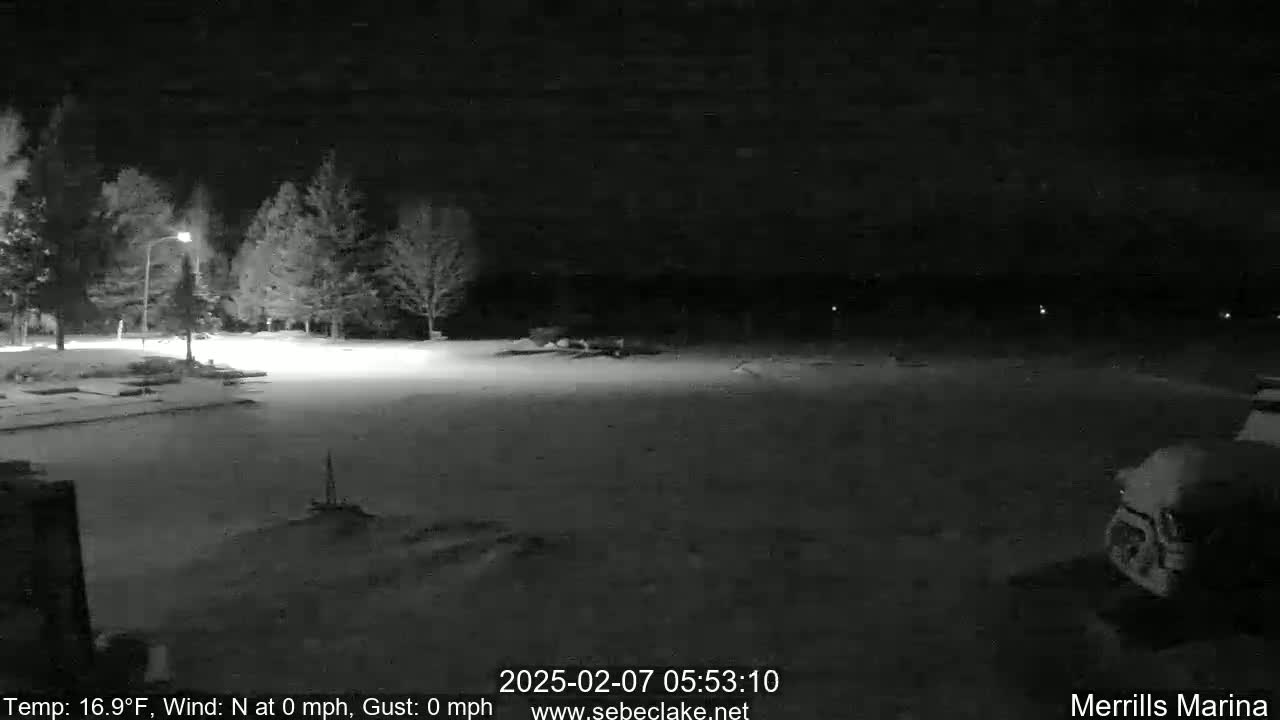 Sebec Lake Live Cam from Merrill's Marina - Dover&Foxcroft , Maine , USA