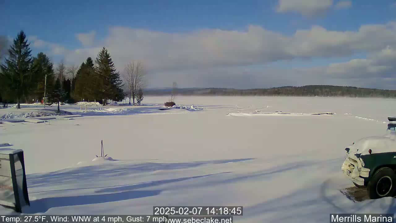 Sebec Lake Live Cam from Merrill's Marina - Dover&Foxcroft , Maine , USA