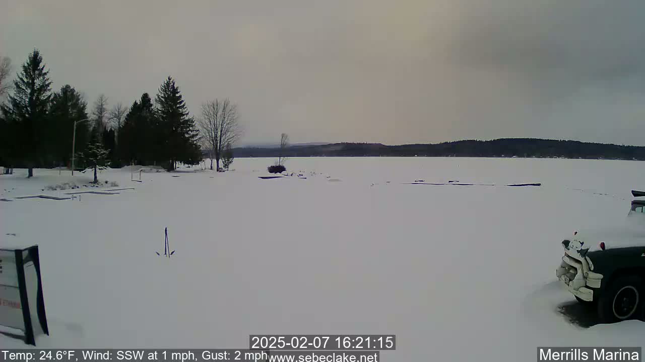 Sebec Lake Live Cam from Merrill's Marina - Dover&Foxcroft , Maine , USA