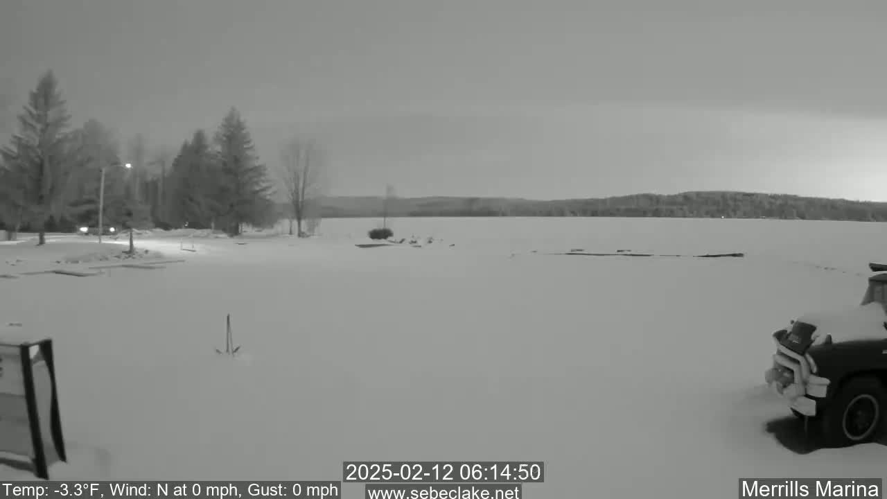Sebec Lake Live Cam from Merrill's Marina - Dover&Foxcroft , Maine , USA