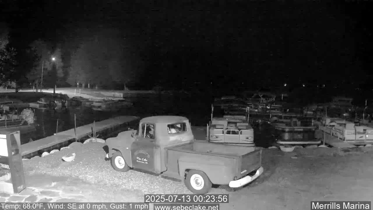 Sebec Lake Live Cam from Merrill's Marina - Dover&Foxcroft , Maine , USA
