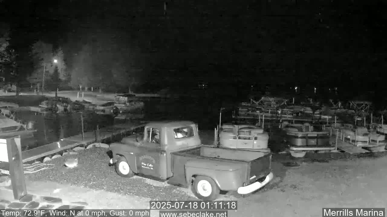 Sebec Lake Live Cam from Merrill's Marina - Dover&Foxcroft , Maine , USA