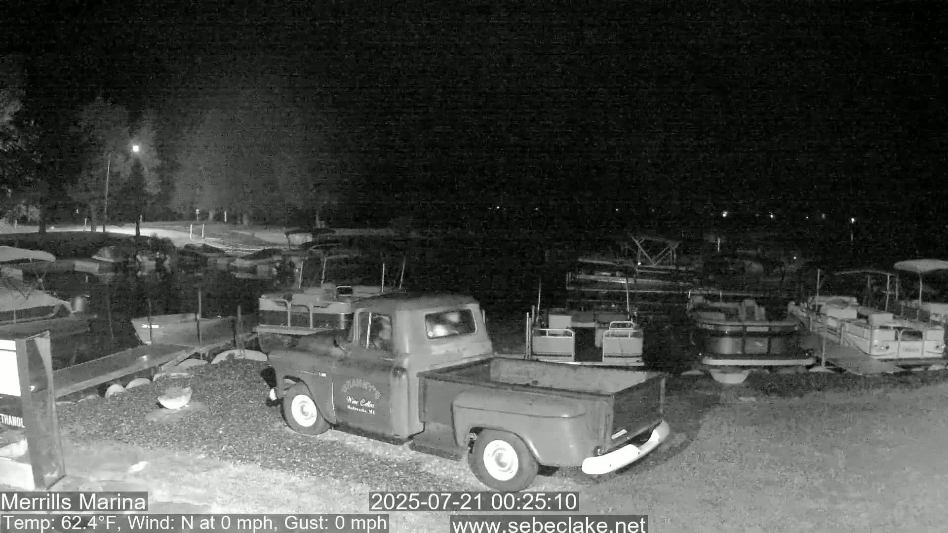 Sebec Lake Live Cam from Merrill's Marina - Dover&Foxcroft , Maine , USA