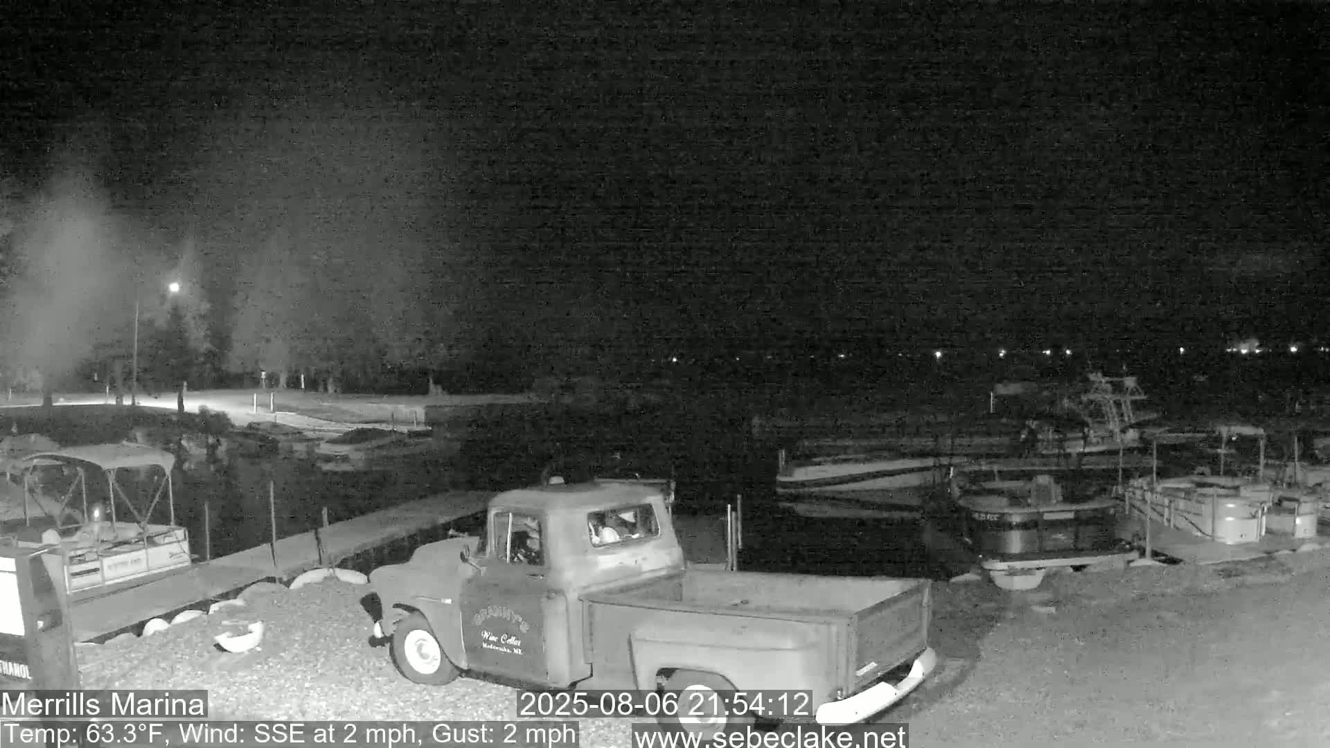 Sebec Lake Live Cam from Merrill's Marina - Dover&Foxcroft , Maine , USA