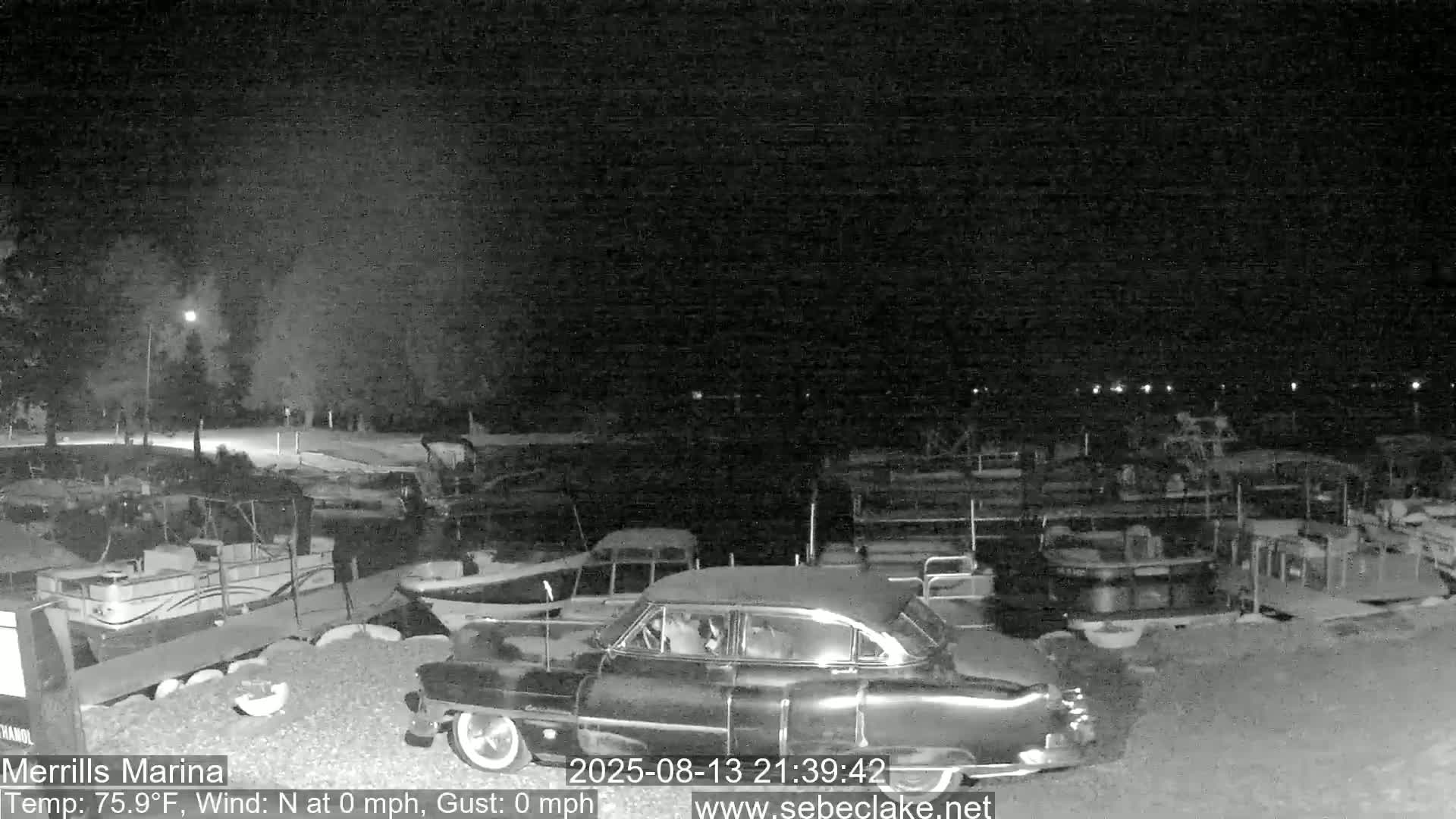 Sebec Lake Live Cam from Merrill's Marina - Dover&Foxcroft , Maine , USA