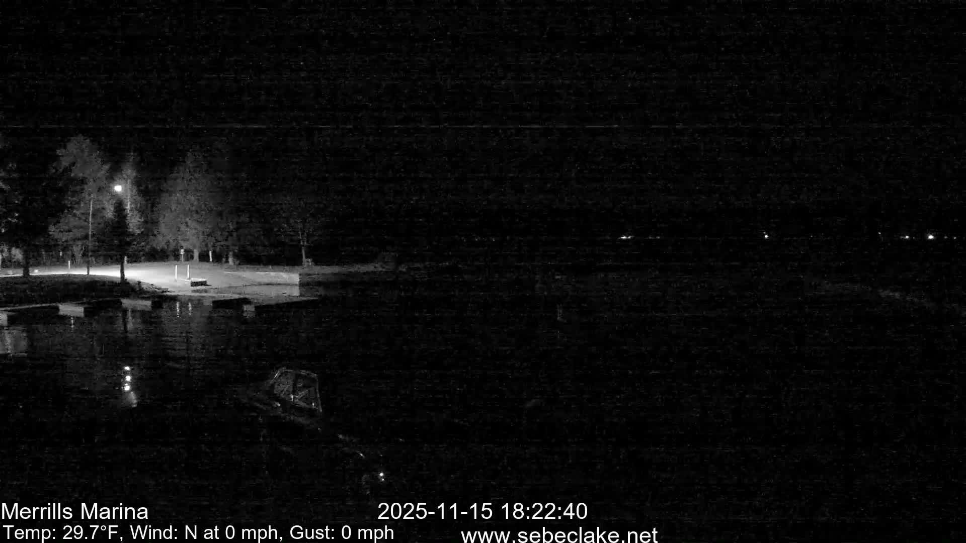 Sebec Lake Live Cam from Merrill's Marina - Dover&Foxcroft , Maine , USA