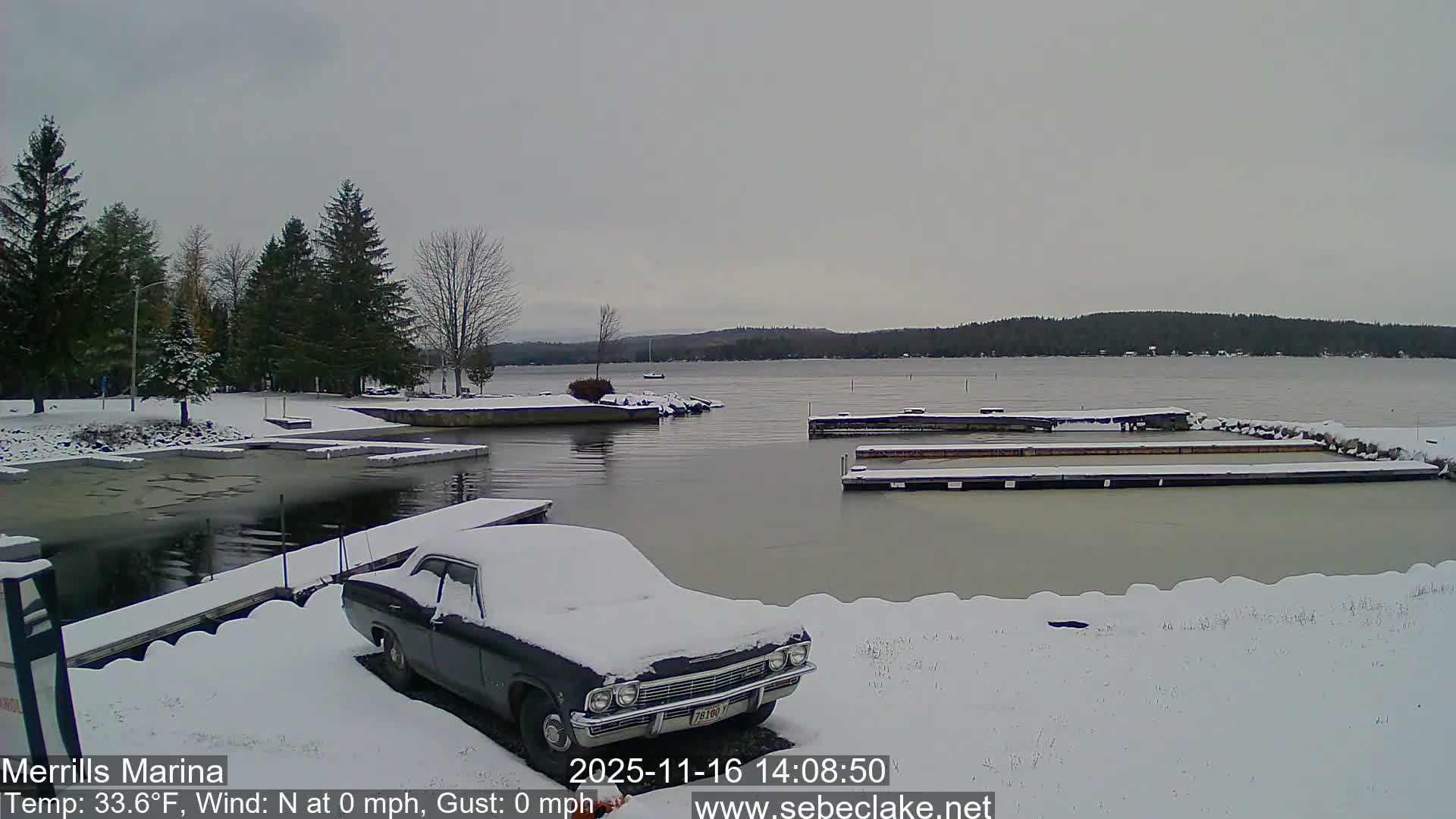 Sebec Lake Live Cam from Merrill's Marina - Dover&Foxcroft , Maine , USA