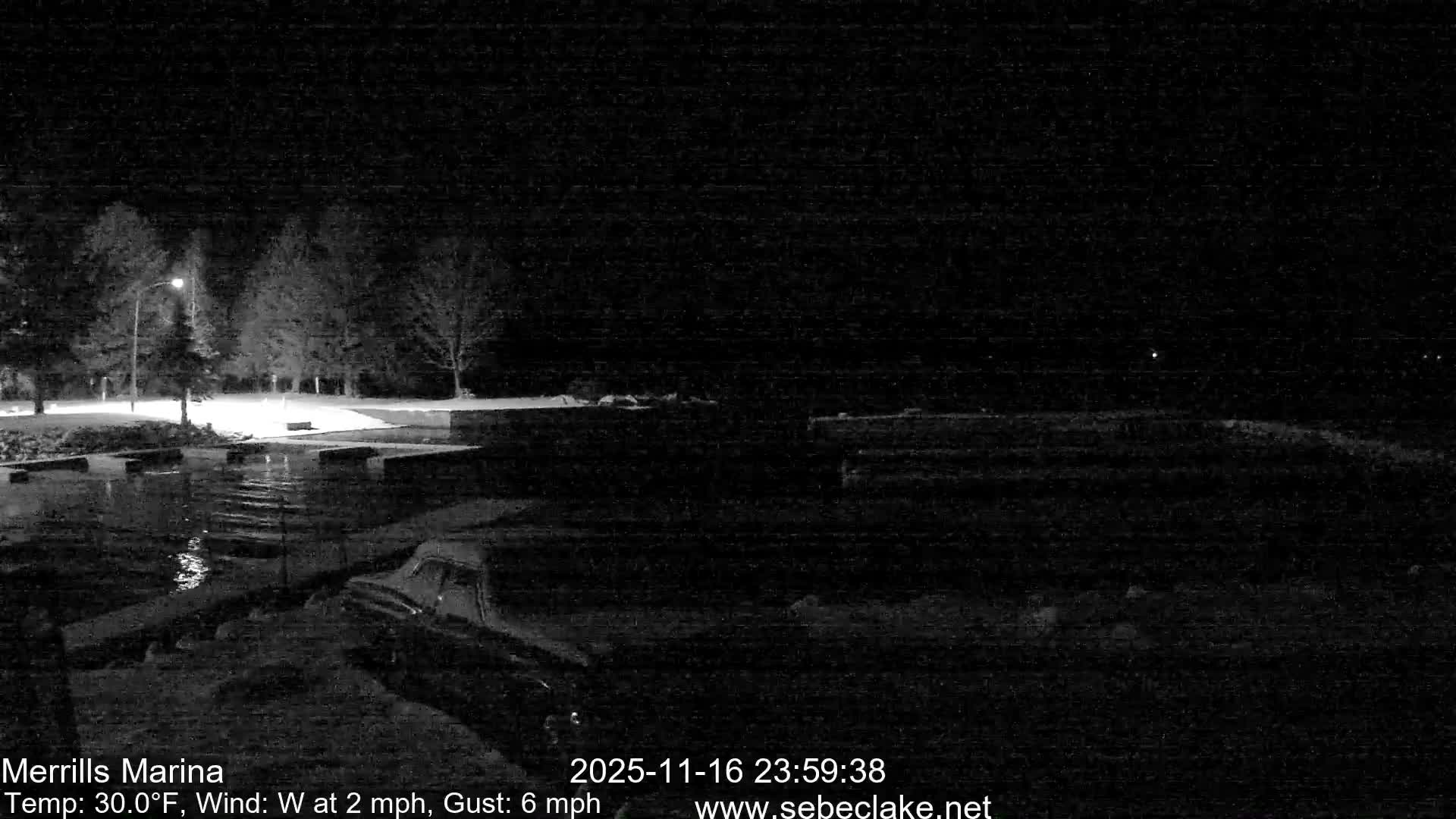 Sebec Lake Live Cam from Merrill's Marina - Dover&Foxcroft , Maine , USA