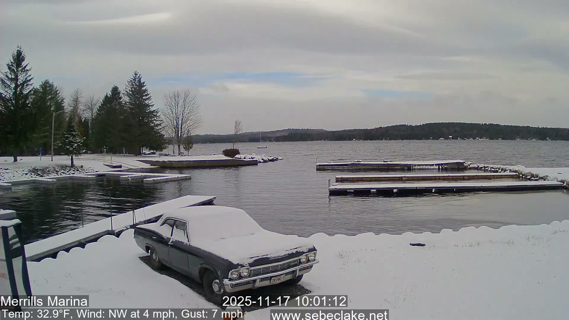 Sebec Lake Live Cam from Merrill's Marina - Dover&Foxcroft , Maine , USA