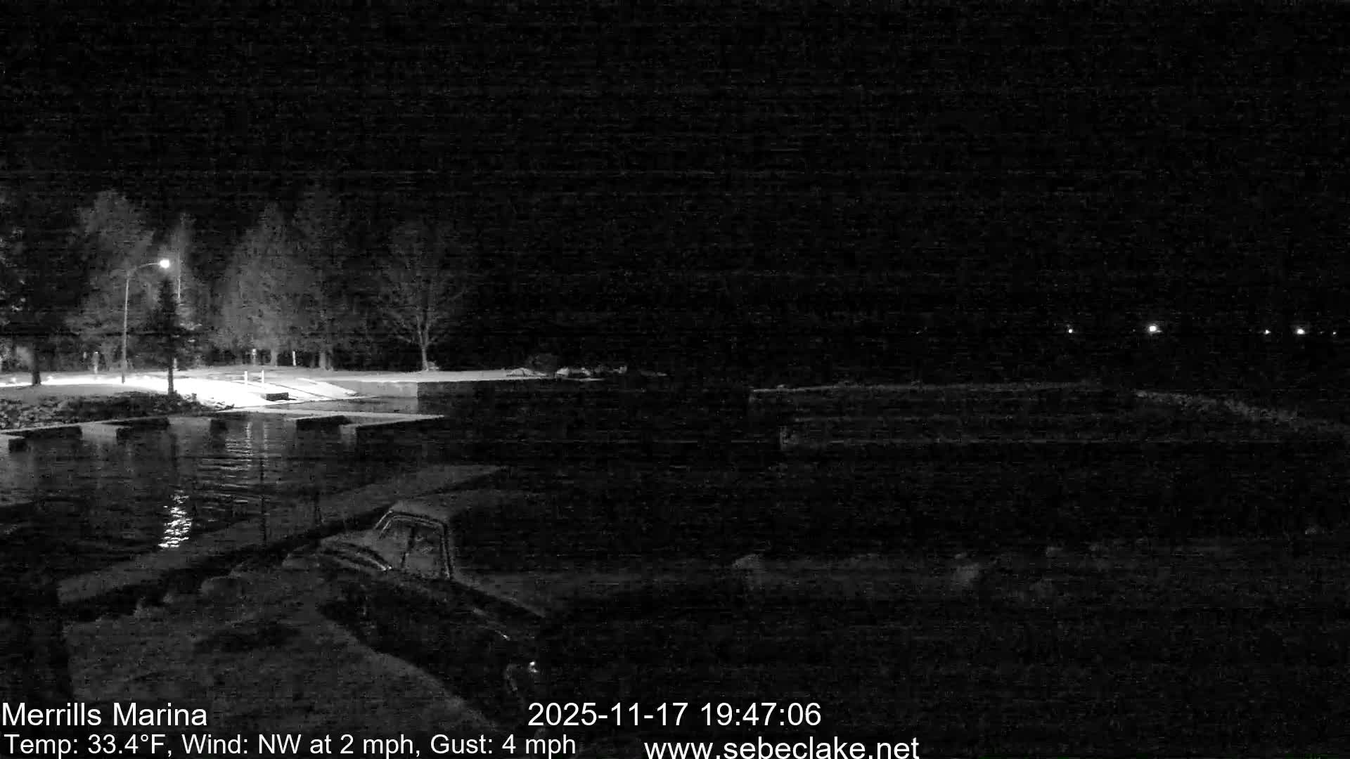 Sebec Lake Live Cam from Merrill's Marina - Dover&Foxcroft , Maine , USA