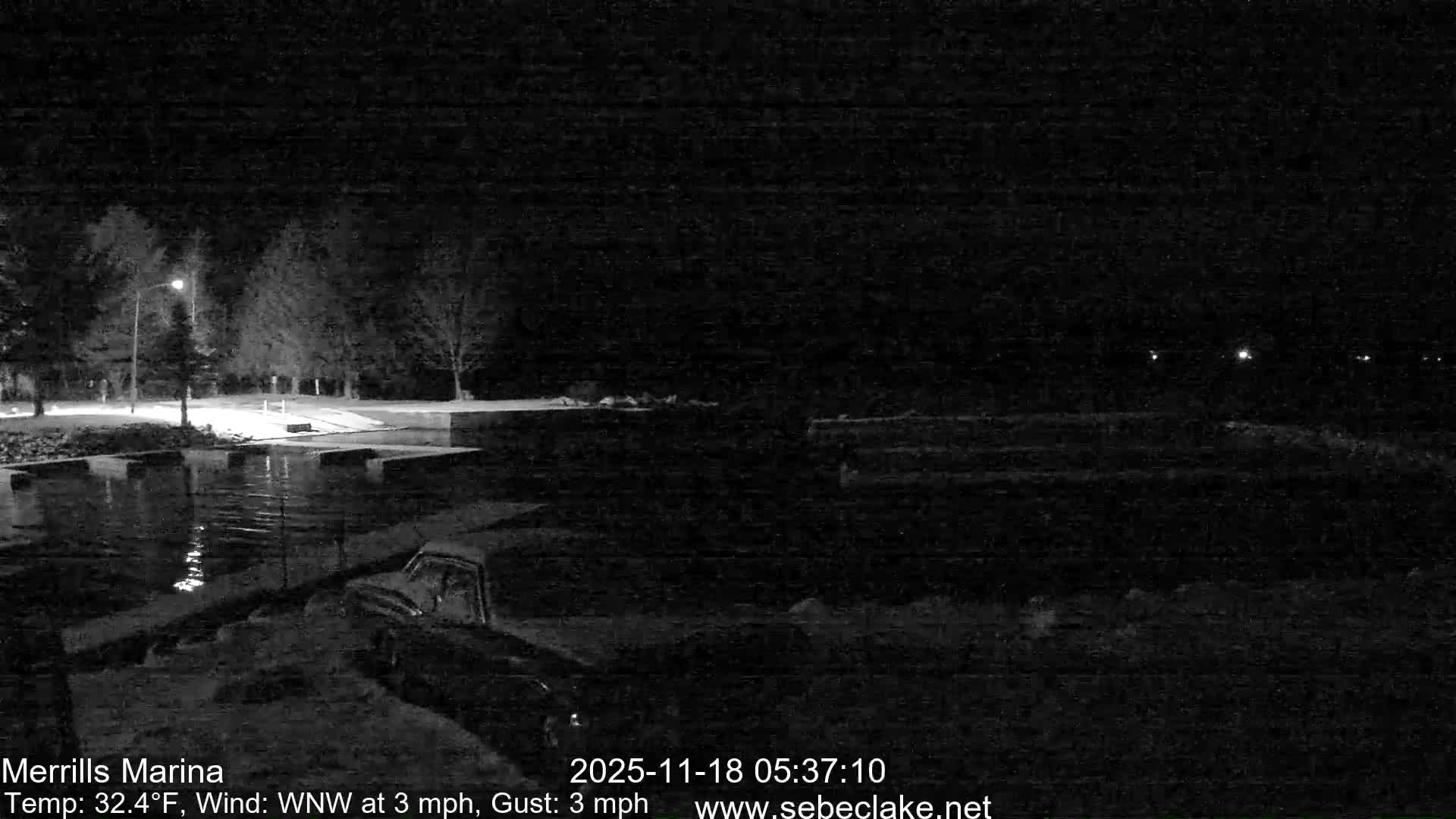 Sebec Lake Live Cam from Merrill's Marina - Dover&Foxcroft , Maine , USA