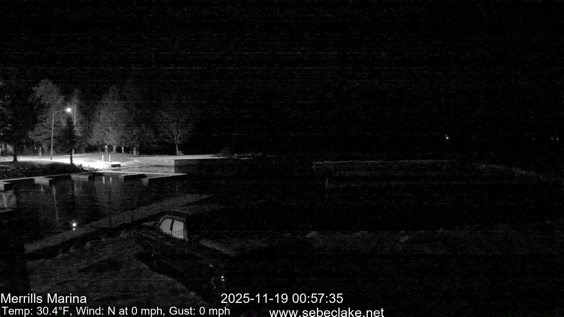 Sebec Lake Live Cam from Merrill's Marina - Dover&Foxcroft , Maine , USA