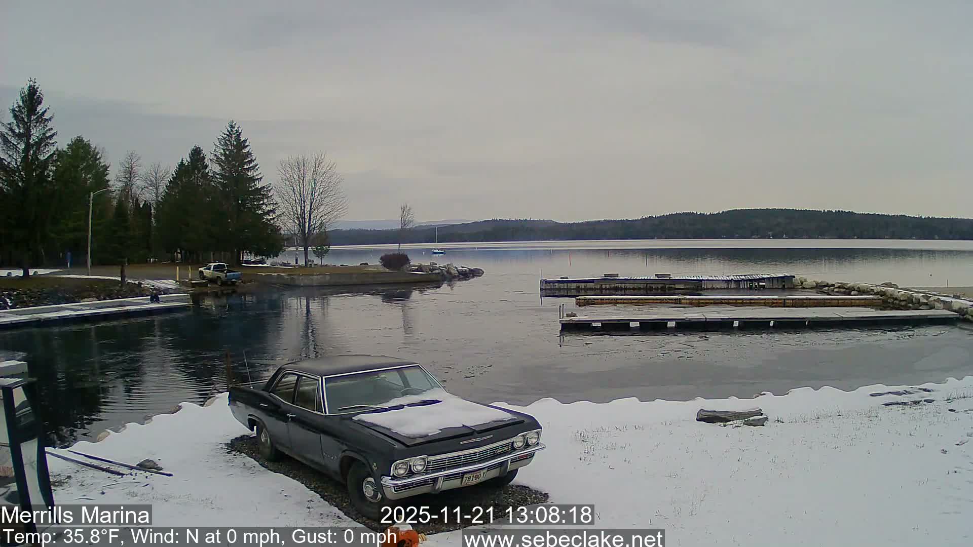 Sebec Lake Live Cam from Merrill's Marina - Dover&Foxcroft , Maine , USA