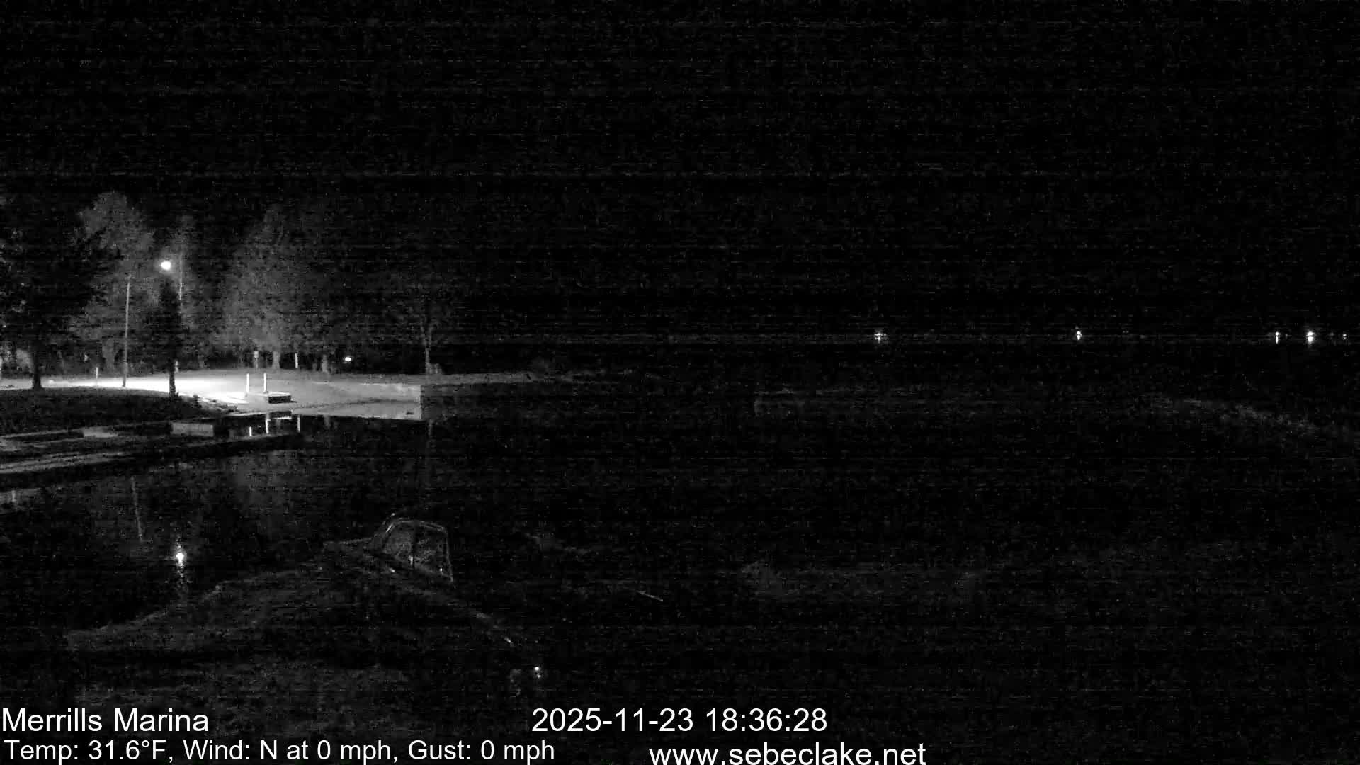 Sebec Lake Live Cam from Merrill's Marina - Dover&Foxcroft , Maine , USA