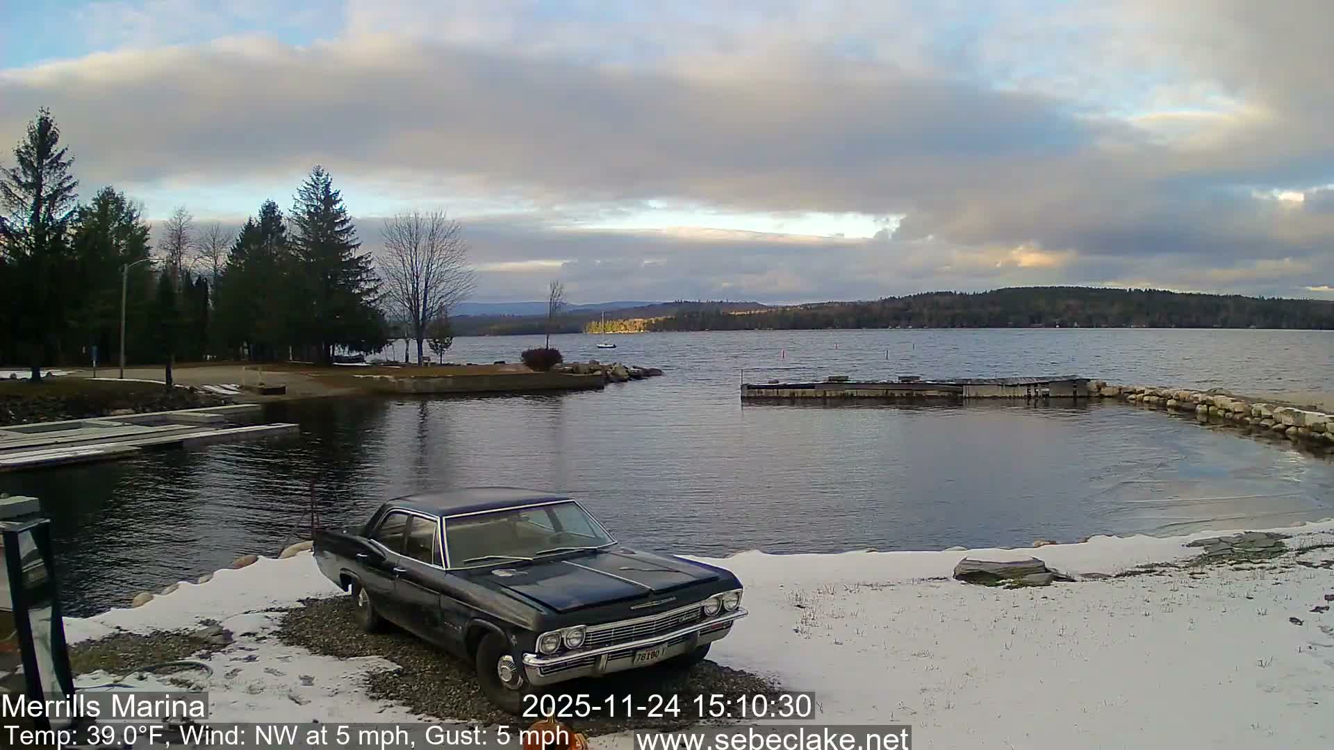 Sebec Lake Live Cam from Merrill's Marina - Dover&Foxcroft , Maine , USA