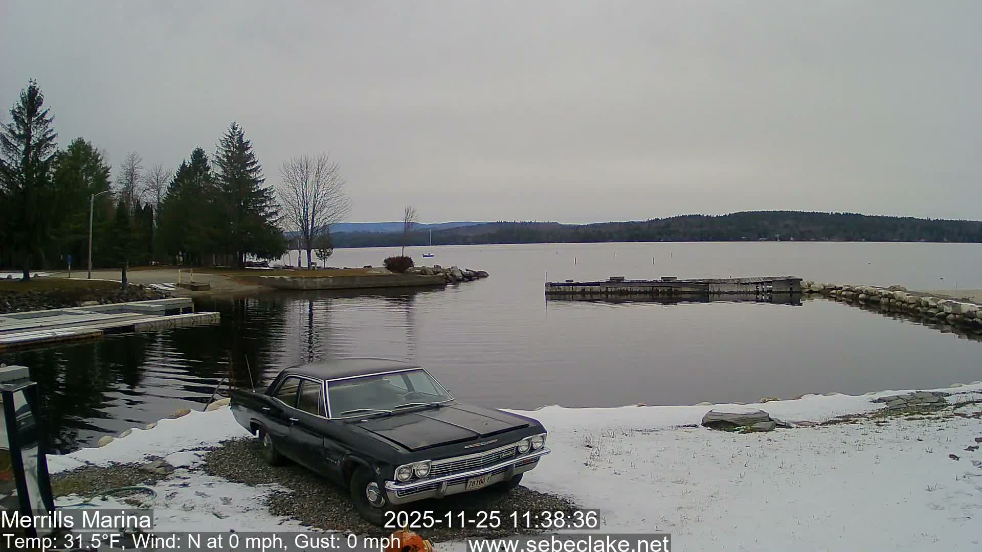 Sebec Lake Live Cam from Merrill's Marina - Dover&Foxcroft , Maine , USA
