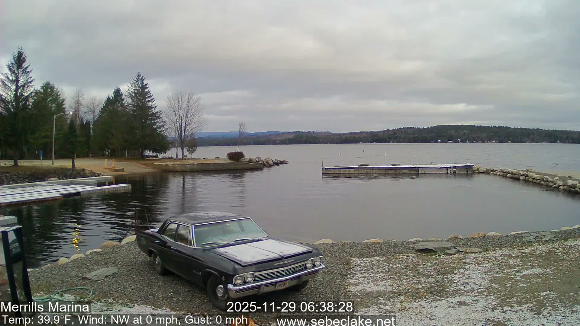 Sebec Lake Live Cam from Merrill's Marina - Dover&Foxcroft , Maine , USA