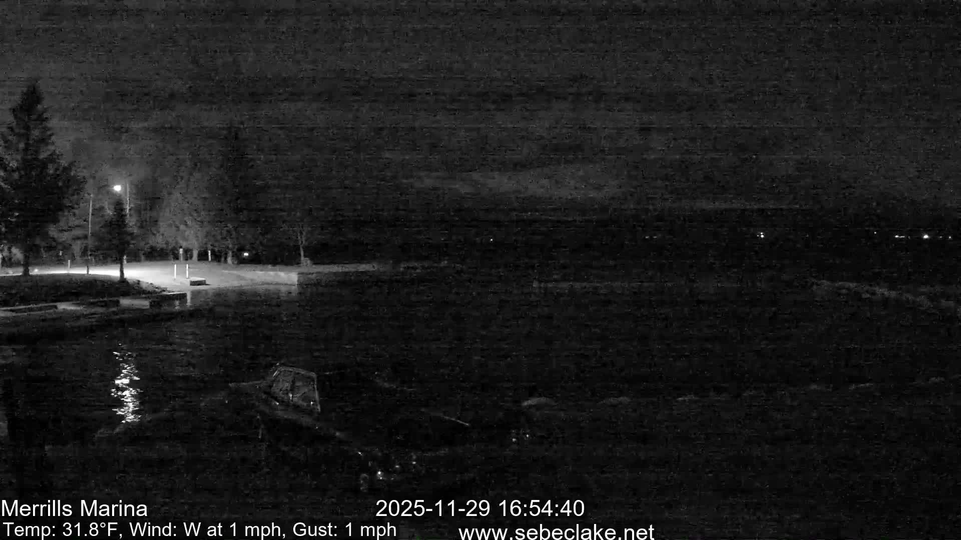 Sebec Lake Live Cam from Merrill's Marina - Dover&Foxcroft , Maine , USA