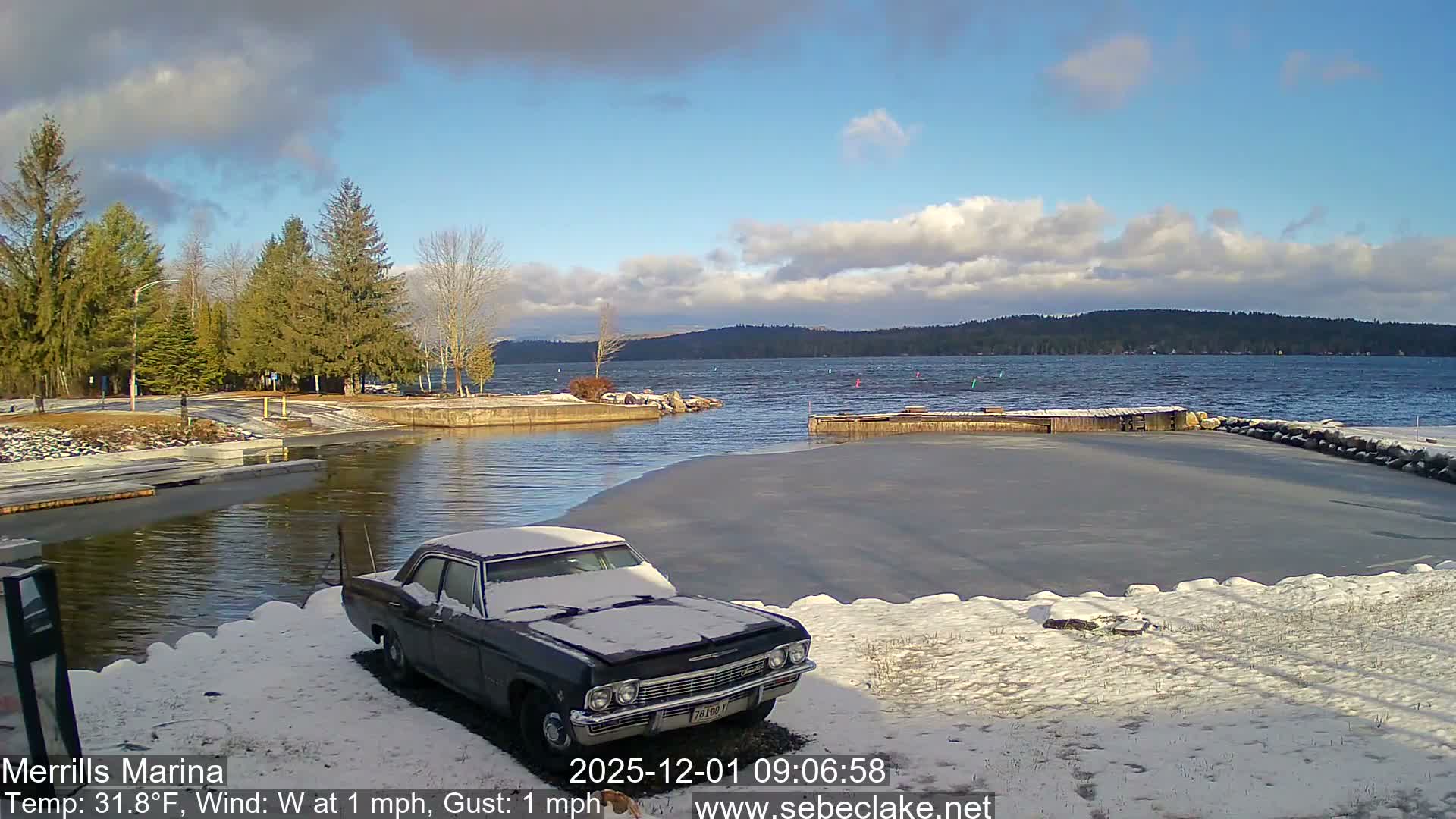 Sebec Lake Live Cam from Merrill's Marina - Dover&Foxcroft , Maine , USA