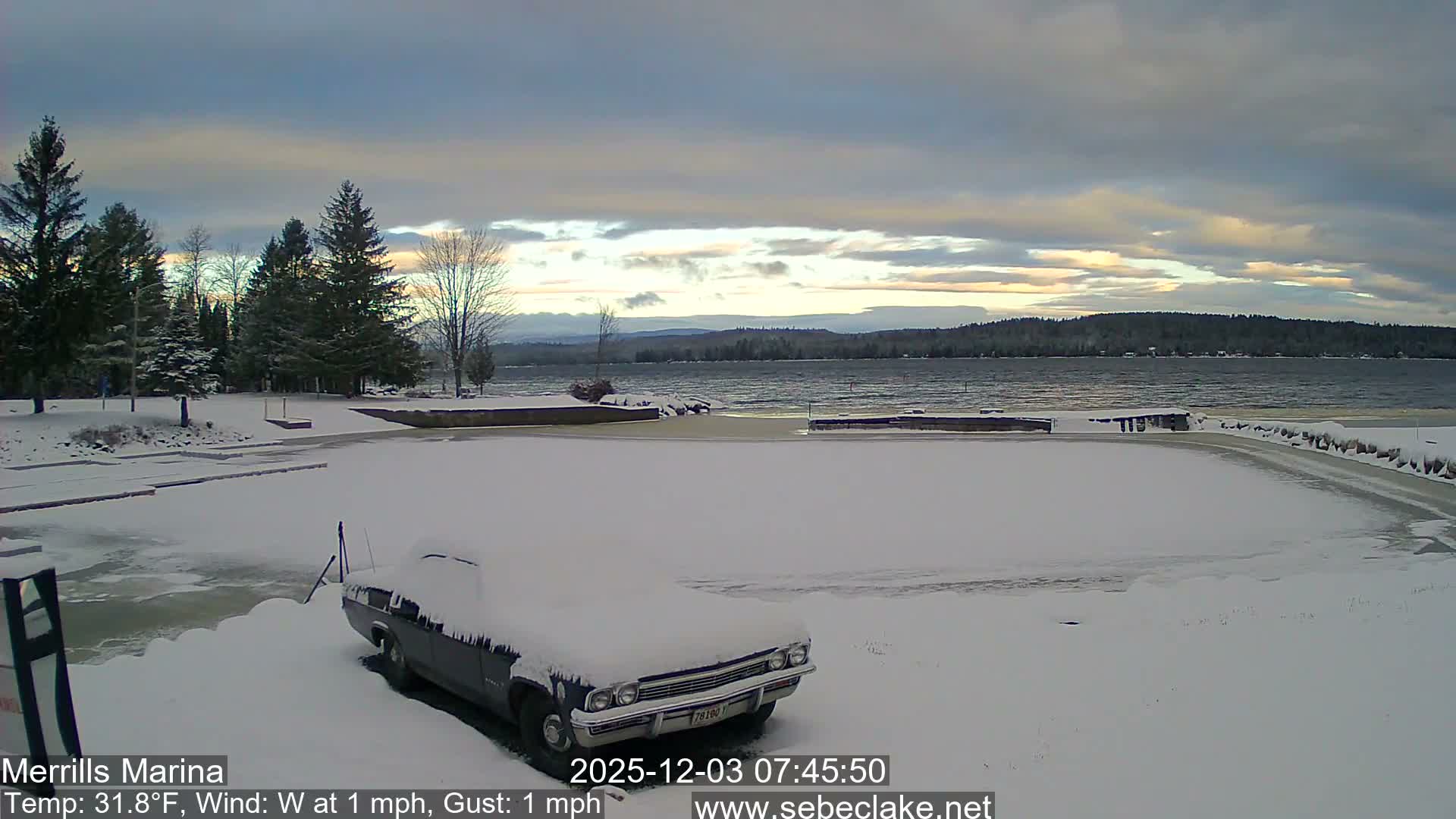 Sebec Lake Live Cam from Merrill's Marina - Dover&Foxcroft , Maine , USA