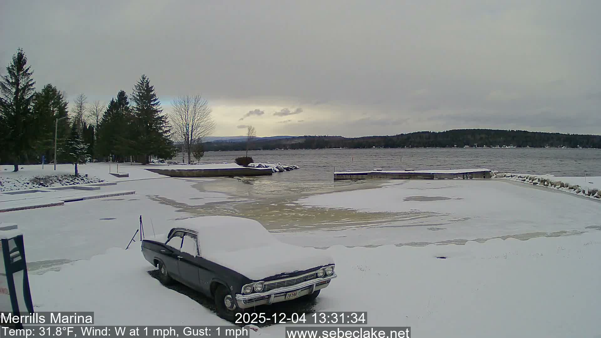 Sebec Lake Live Cam from Merrill's Marina - Dover&Foxcroft , Maine , USA