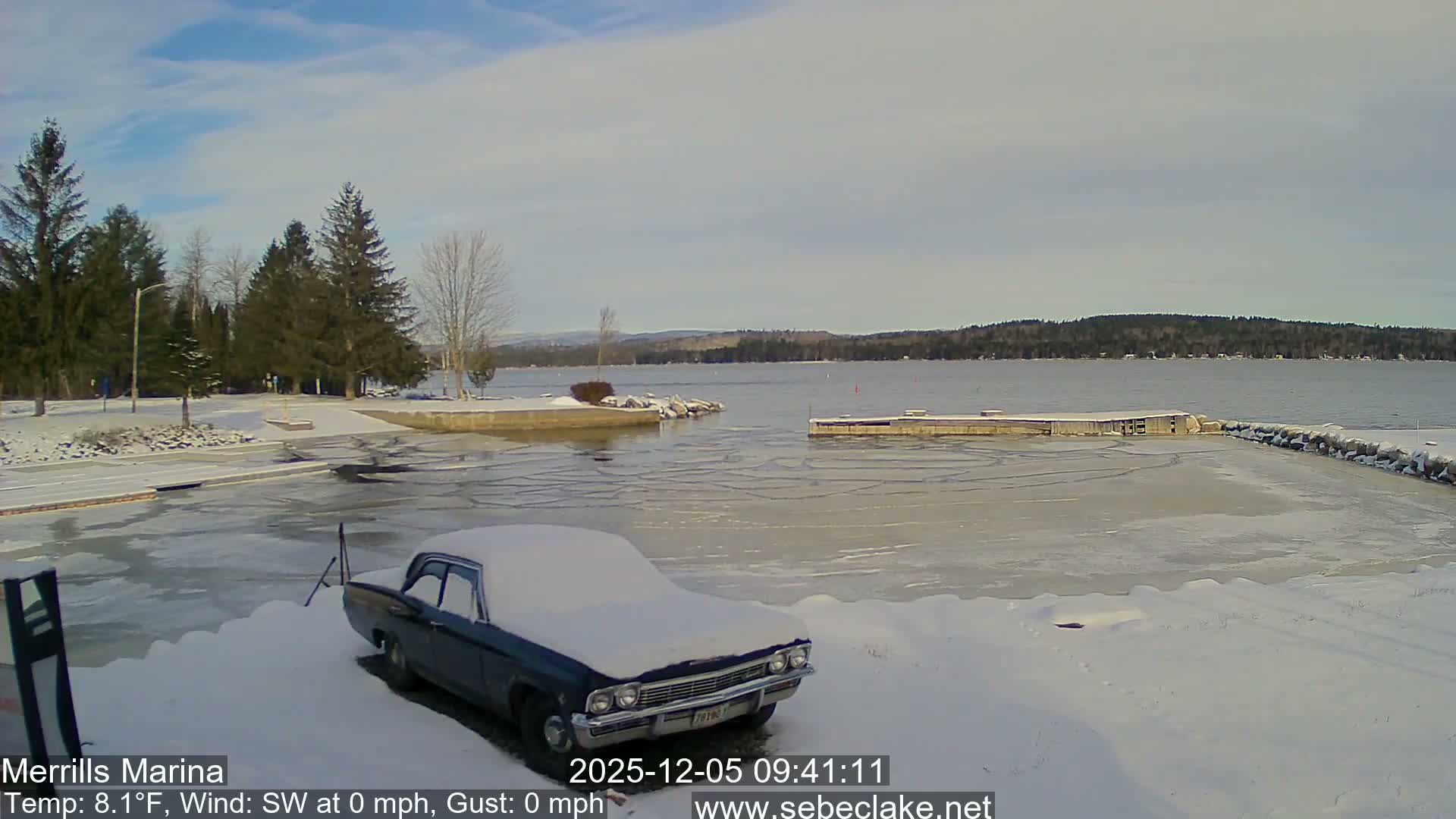 Sebec Lake Live Cam from Merrill's Marina - Dover&Foxcroft , Maine , USA
