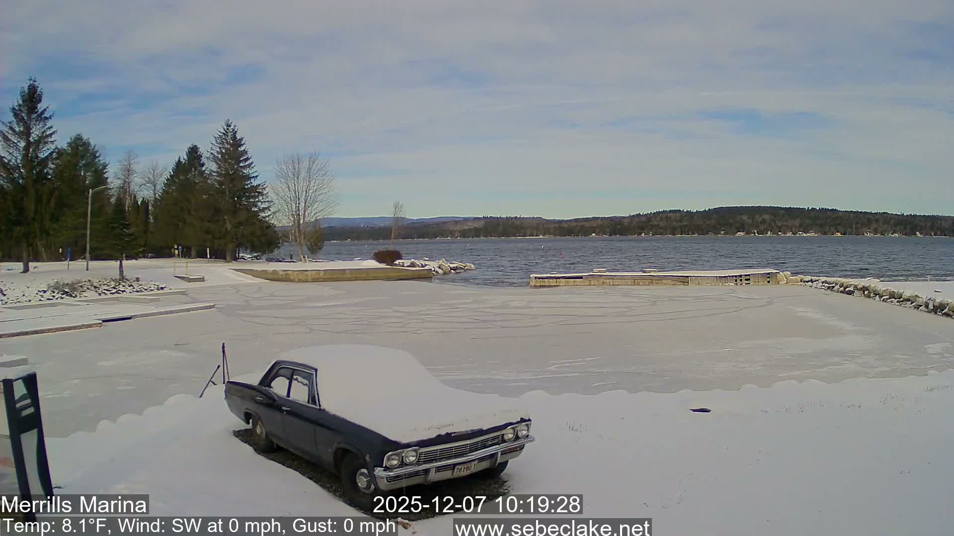 Sebec Lake Live Cam from Merrill's Marina - Dover&Foxcroft , Maine , USA