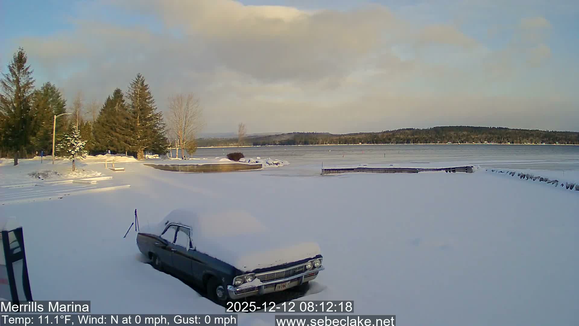 Sebec Lake Live Cam from Merrill's Marina - Dover&Foxcroft , Maine , USA