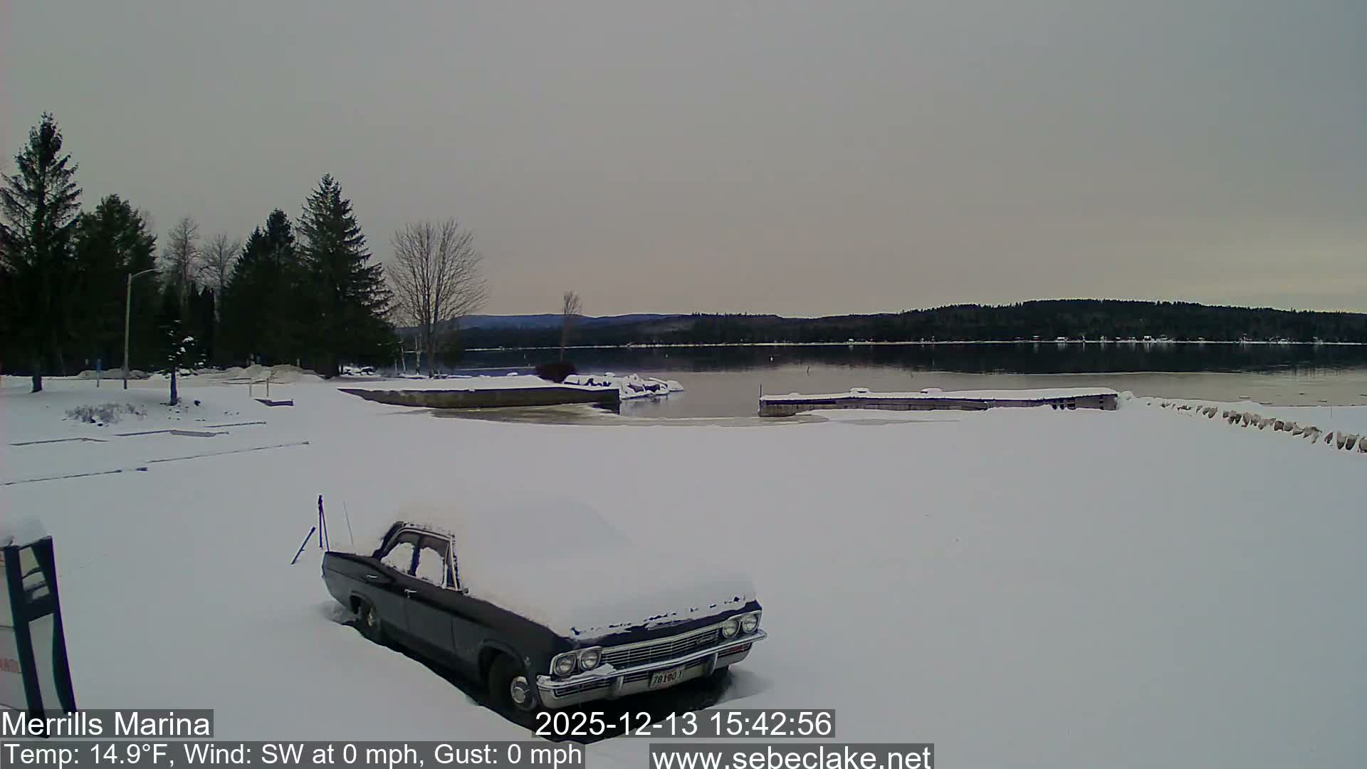 Sebec Lake Live Cam from Merrill's Marina - Dover&Foxcroft , Maine , USA
