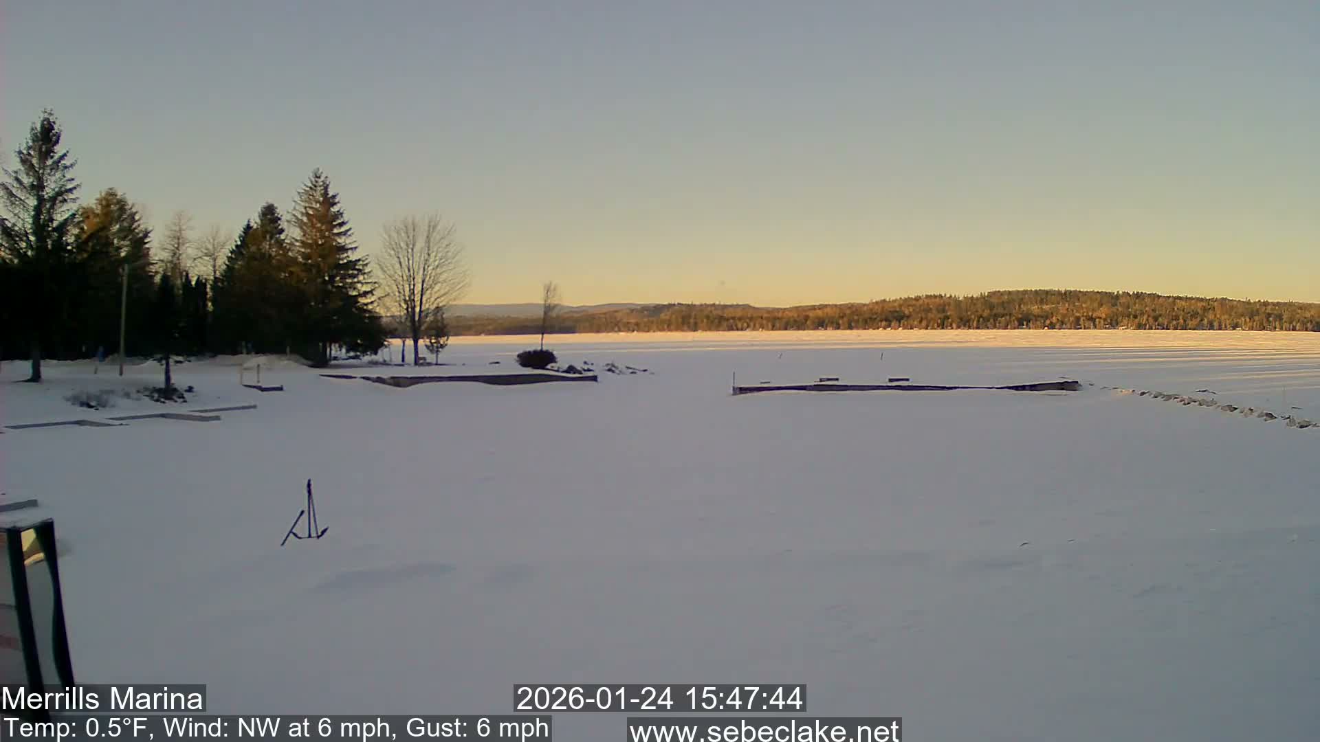 Sebec Lake Live Cam from Merrill's Marina - Dover&Foxcroft , Maine , USA